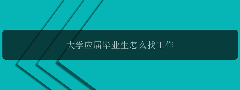 大学应届毕业生怎么找工作