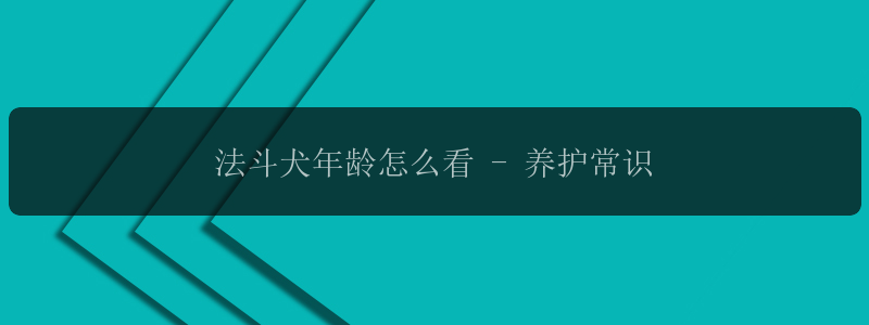 法斗犬年龄怎么看 - 养护常识