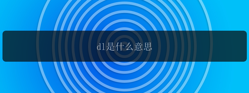 dl是什么意思