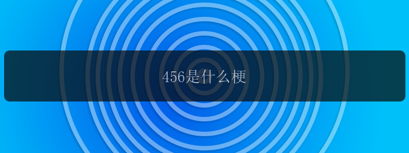 456是什么梗