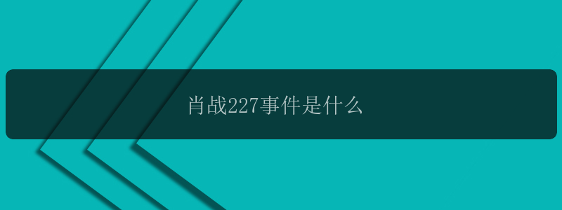 肖战227事件是什么