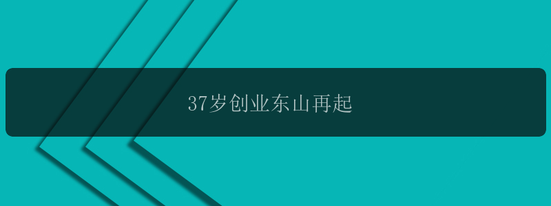 37岁创业东山再起